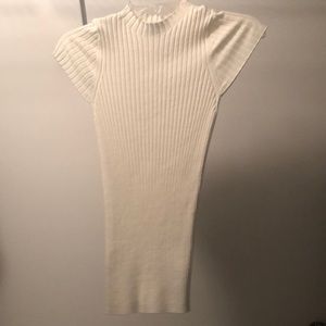 Express White Short Sleeve Blouse